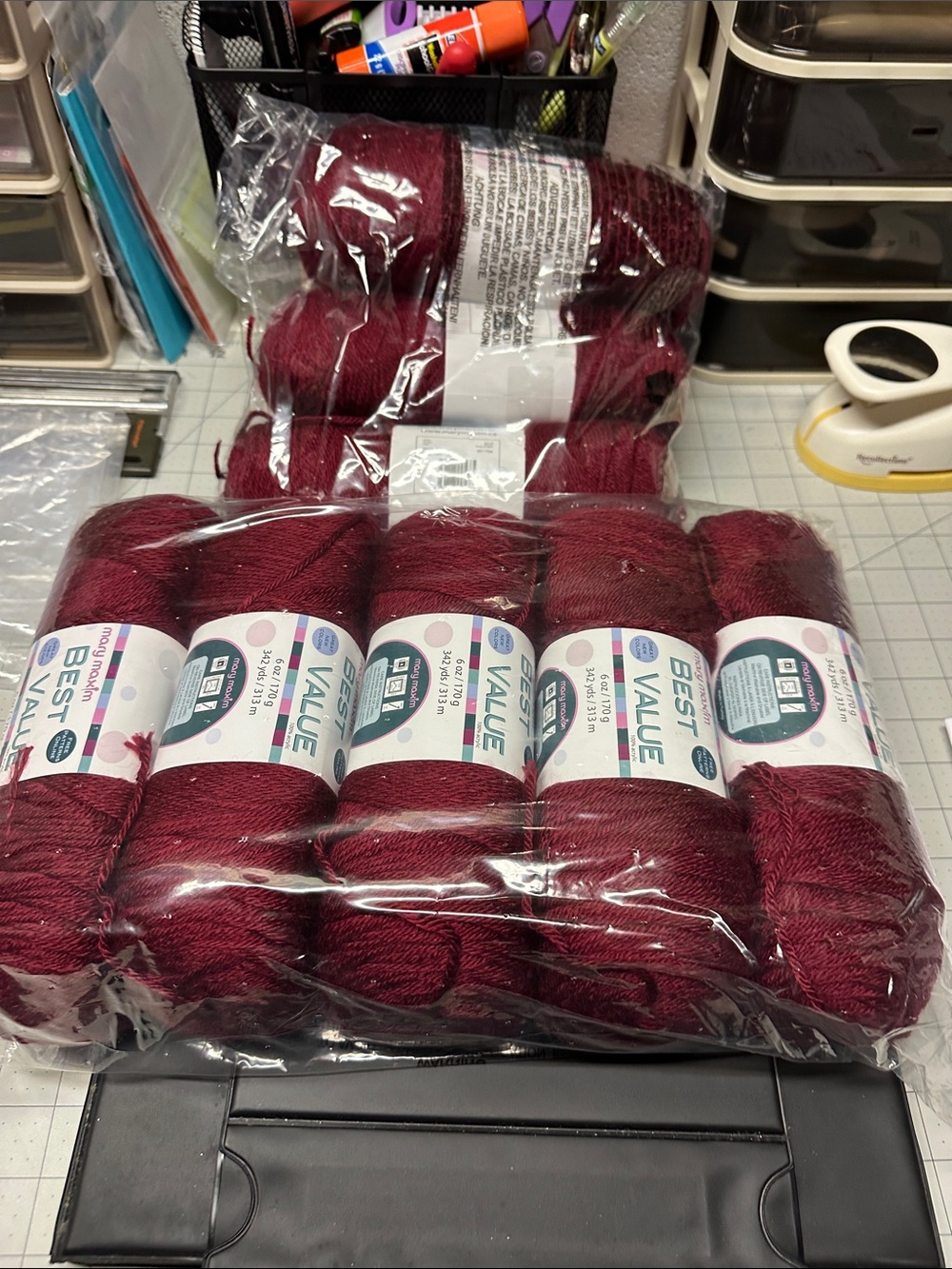 Best Value Burgundy Yarn - Multipack